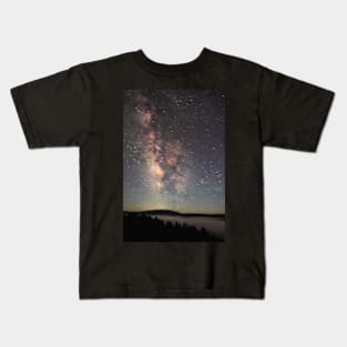 The Milky Way Over Redwood Creek Kids T-Shirt